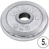 Блины диски хромированные HIGHQ SPORT TA-1802-5B 52мм 5кг хром