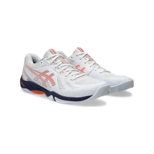 Кроссовки мужские сквош Asics Gel-Blade FF white/orange