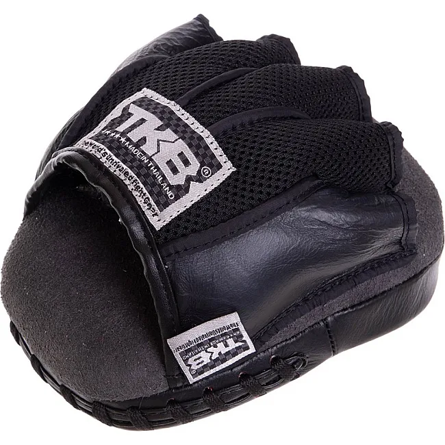 Мини-лапа боксерская изогнутая тренировочная кожа TOP KING Light Weight TKFML 18x15x4см 2штуки (Синий)