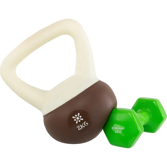 Гиря мягкая BLOOM SOFT KETTLEBELL LB7012-2 вес 2кг (Красный-зеленый)
