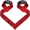 Лямки для тяги RDX S4 Gym Cotton Gel Straps Red Plus