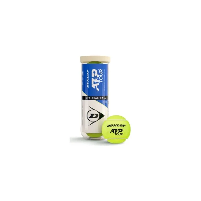 М'ячі для тенісу Dunlop ATP TOUR 3B пластик банка
