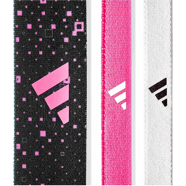 Повязки на голову женские Adidas Hairbands (Graphic) 3pk белый, розовый, черный