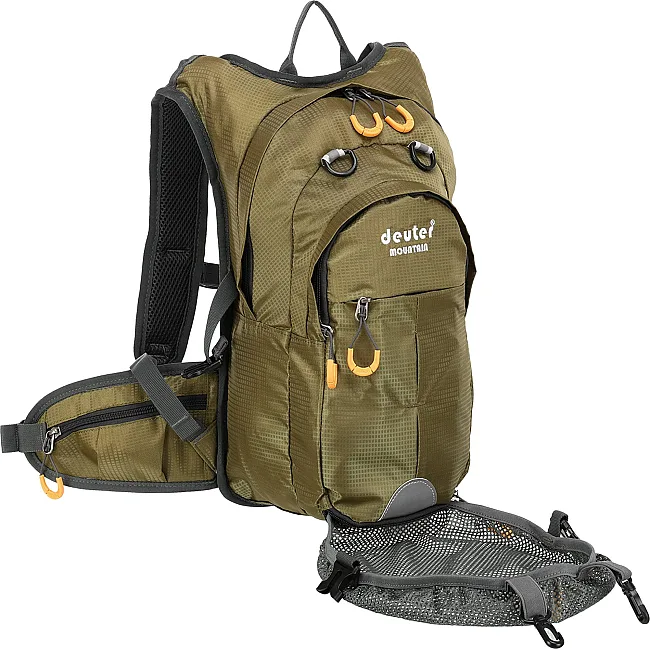 Велорюкзак спортивний з твердою спинкою DEUTER 803 10л (Оливковий)
