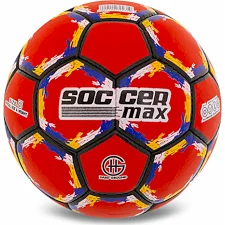 Футбольный мяч SOCCERMAX FB-6525 №5 PU (Красный)