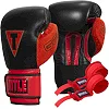 Боксерские перчатки TITLE Boxing All Heart Bag Gloves 2.0 Black/Red (бинты 4м. в комплекте)