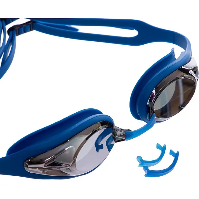 Очки для плавания взрослые
 MADWAVE
 Alligator mirror M042714 (Синий)