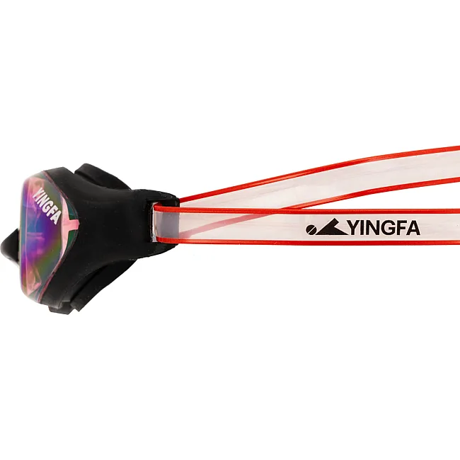 Очки для плавания взрослые радужные линзы YINGFA Y333AF-V (Черный)