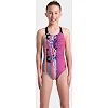 Купальник для девочек Arena PALETTE SWIMSUIT SWIM PRO BACK розовый, черный, мультицвет