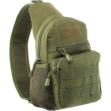 Сумка-слинг тактическая MILITARY RANGERS ZK-9102 28x16x10см 5л (Оливковый)