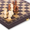 Шахматы шашки нарды 3 в 1 набор настольных игр доска из экокожи ZOOCEN L3008
 30x30см