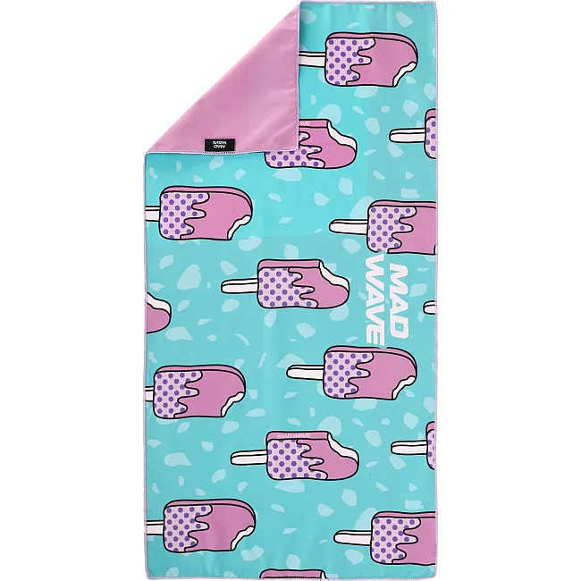 Спортивное полотенце
 из микрофибры MADWAVE
 ICE CREAM M076303100W 80х40см (Бирюзовый)