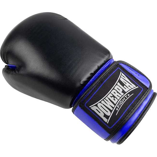 Боксерские перчатки PowerPlay 3004 Classic Черно-Синие