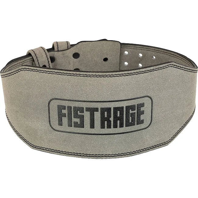 Пояс для тяжелой атлетики кожа
 FISTRAGE VL-4374 спинка-15см (Серый)
