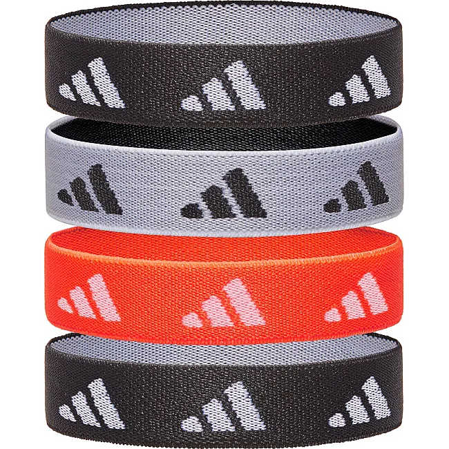Резинки для волос Adidas Hair Ties черный, белый, красный