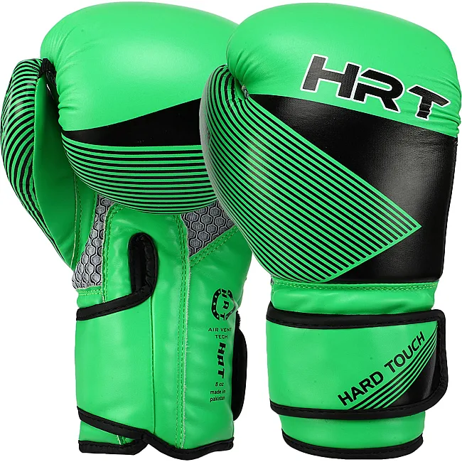 Перчатки для бокса детские PU HARD TOUCH BO-7709 (Салатовый-черный)