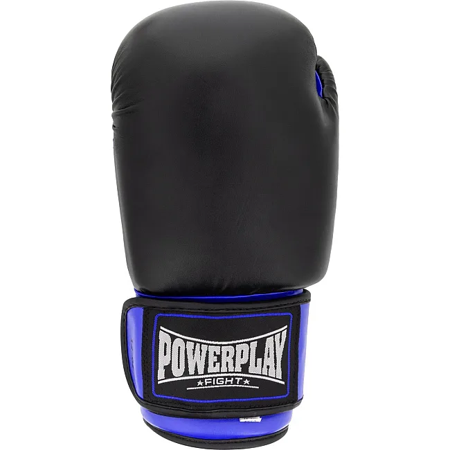 Боксерские перчатки PowerPlay 3004 Classic Черно-Синие