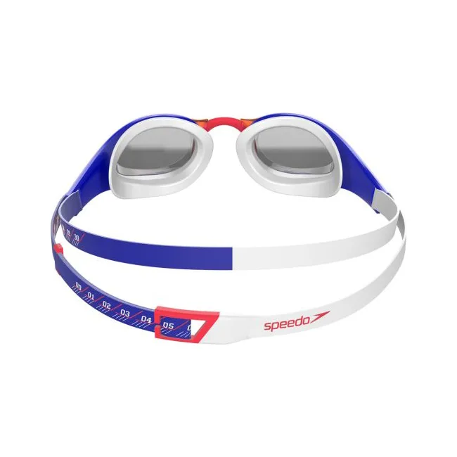 Очки для плавания Speedo FASTSKIN PURE FOCUS GOG MIR AU красные, белые, синие OSFM