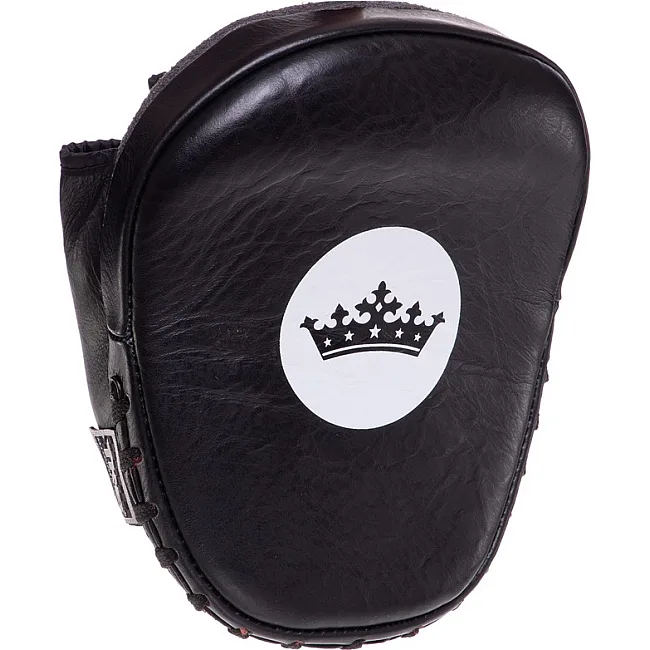 Мини-лапа боксерская изогнутая тренировочная кожа TOP KING Light Weight TKFML 18x15x4см 2штуки (Синий)