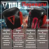 Боксерские перчатки TITLE Boxing All Heart Bag Gloves 2.0 Black/Red (бинты 4м. в комплекте)