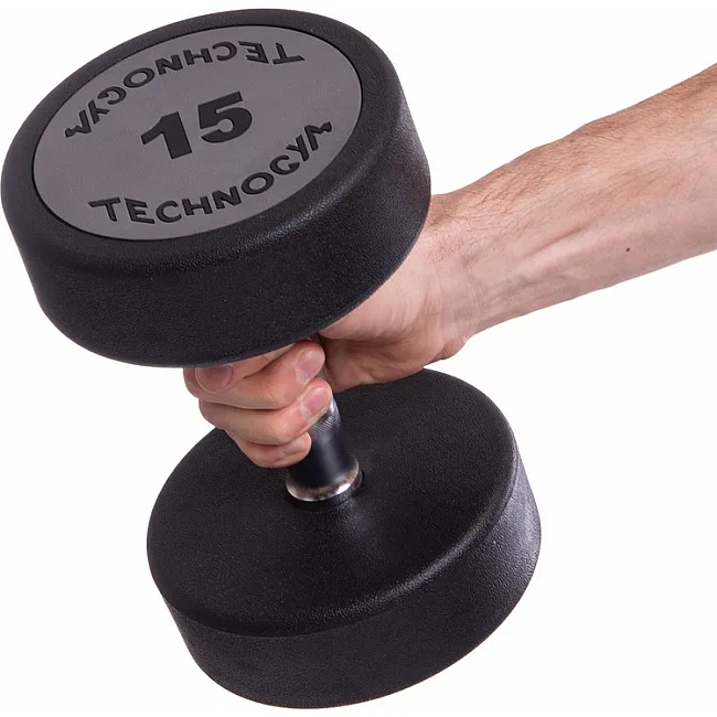 Гантель профессиональная
 с полиуретановым покрытием TECHNOGYM LN-1254-15 1шт 15кг