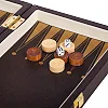 Шахматы шашки нарды 3 в 1 набор настольных игр доска из экокожи ZOOCEN L3008
 30x30см