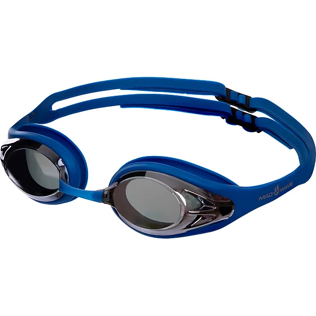 Очки для плавания взрослые
 MADWAVE
 Alligator mirror M042714 (Синий)