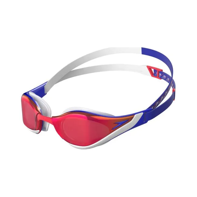 Очки для плавания Speedo FASTSKIN PURE FOCUS GOG MIR AU красные, белые, синие OSFM