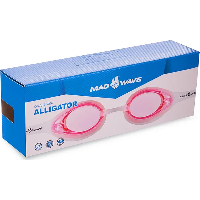 Очки для плавания взрослые MADWAVE
 ALLIGATOR M042713 (Серый)