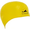 Шапочка для бассейна силиконовая на длинные волосы YINGFA C0061 (Желтый)