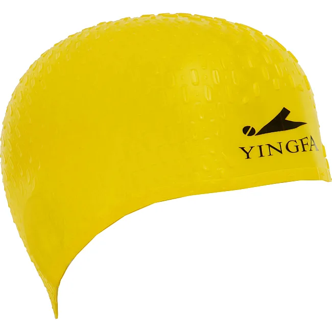Шапочка для бассейна силиконовая на длинные волосы YINGFA C0061 (Желтый)