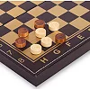 Шахматы шашки нарды 3 в 1 набор настольных игр доска из экокожи ZOOCEN L3008
 30x30см