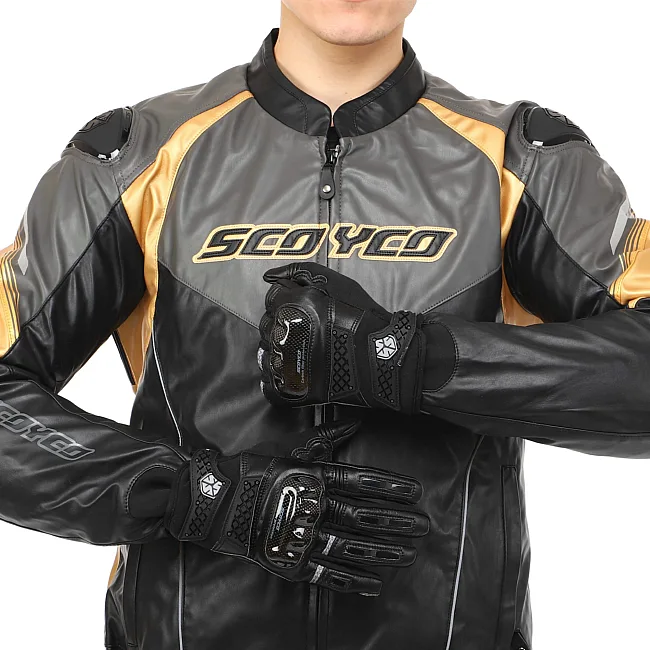 Мотоперчатки SCOYCO Waterproof Sensor Touch MC52WP (Черный)
