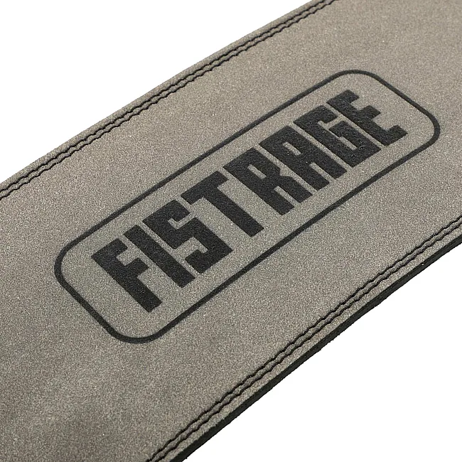 Пояс для тяжелой атлетики кожа
 FISTRAGE VL-4374 спинка-15см (Серый)