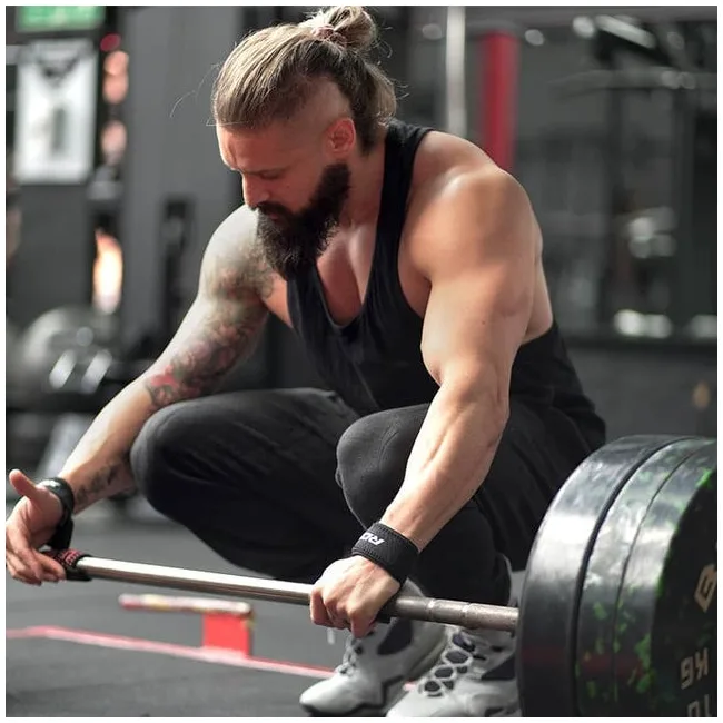 Лямки для тяги RDX S4 Gym Cotton Gel Straps Red Plus