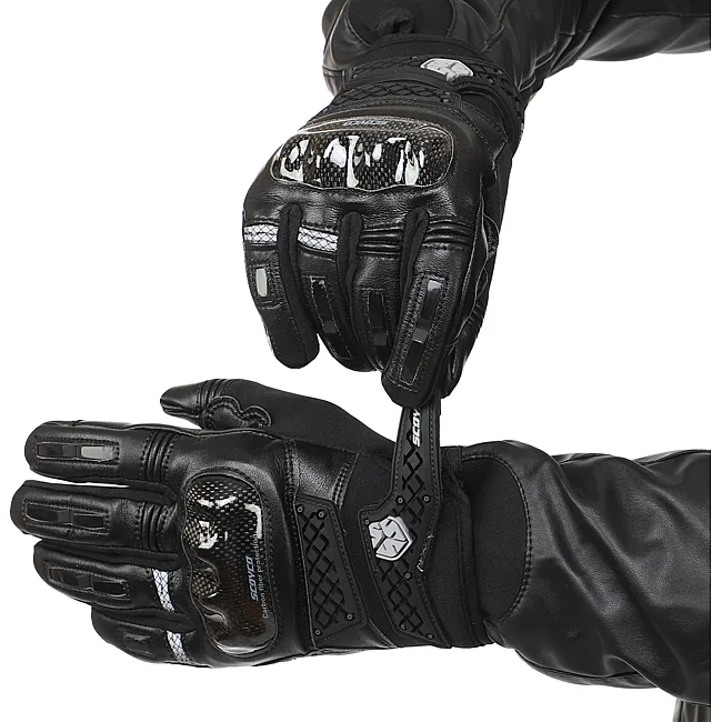 Мотоперчатки SCOYCO Waterproof Sensor Touch MC52WP (Черный)