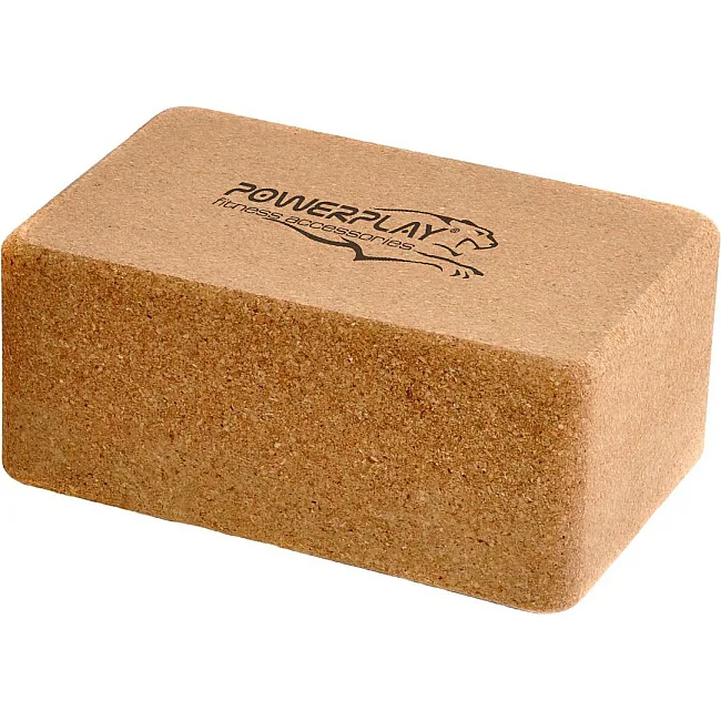 Йога-блок POWERPLAY PP_4006 из пробкового дерева Cork Yoga Block (1шт.)