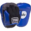 Мини-лапа боксерская изогнутая тренировочная кожа TOP KING Light Weight TKFML 18x15x4см 2штуки (Синий)