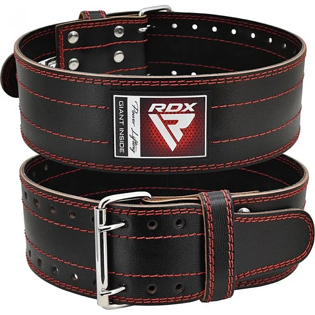 Атлетический пояс RDX Leather Black M
