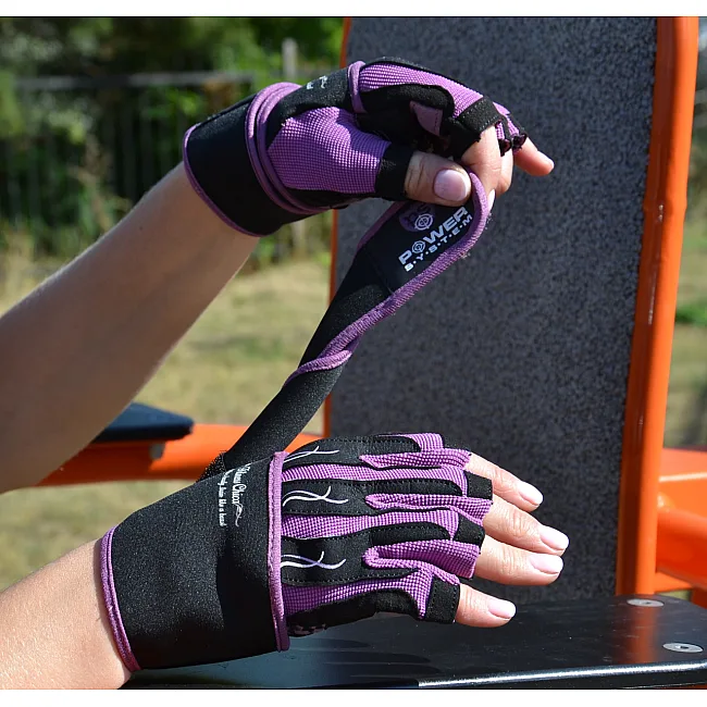 Фитнес перчатки POWER SYSTEM PS-2710 Fitness Chica женские Purple