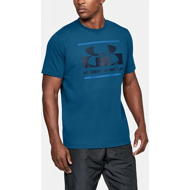 Футболка Under Armour Blocked Sportstyle Logo T-Shirt Blue