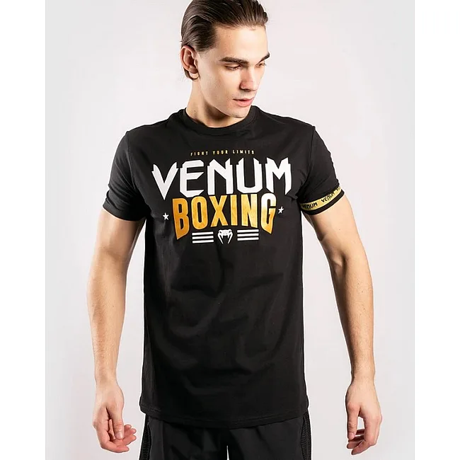 Футболка VENUM BOXING Classic 20 Black Gold