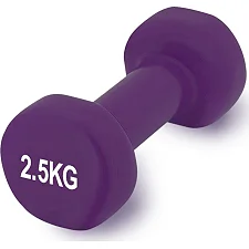 Гантель виниловый POWERPLAY 4125 Achilles 2.5кг. Фиолетовая (1шт)