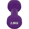 Гантель вінілова POWERPLAY 4125 Achilles 2.5кг. Фіолетова (1шт)