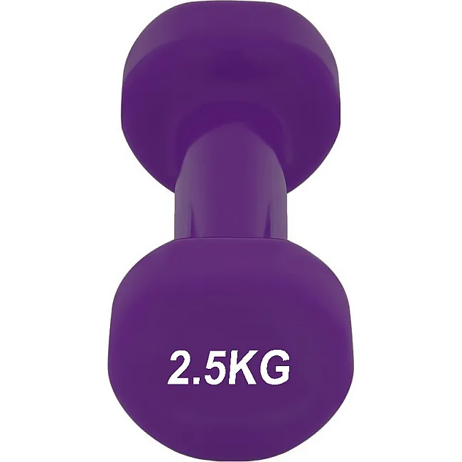 Гантель вінілова POWERPLAY 4125 Achilles 2.5кг. Фіолетова (1шт)
