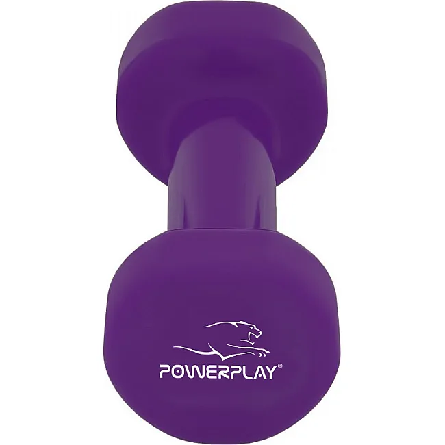 Гантель вінілова POWERPLAY 4125 Achilles 2.5кг. Фіолетова (1шт)