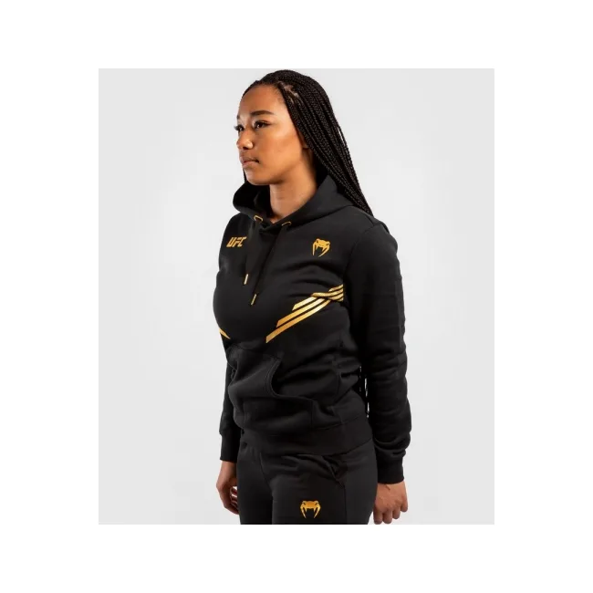 Толстовка женская VENUM UFC Fight Night Replica Black Gold