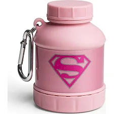 Контейнер SMARTSHAKE Whey2Go Funnel Pillbox 110мл DC Supergirl