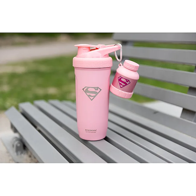 Контейнер SMARTSHAKE Whey2Go Funnel Pillbox 110мл DC Supergirl