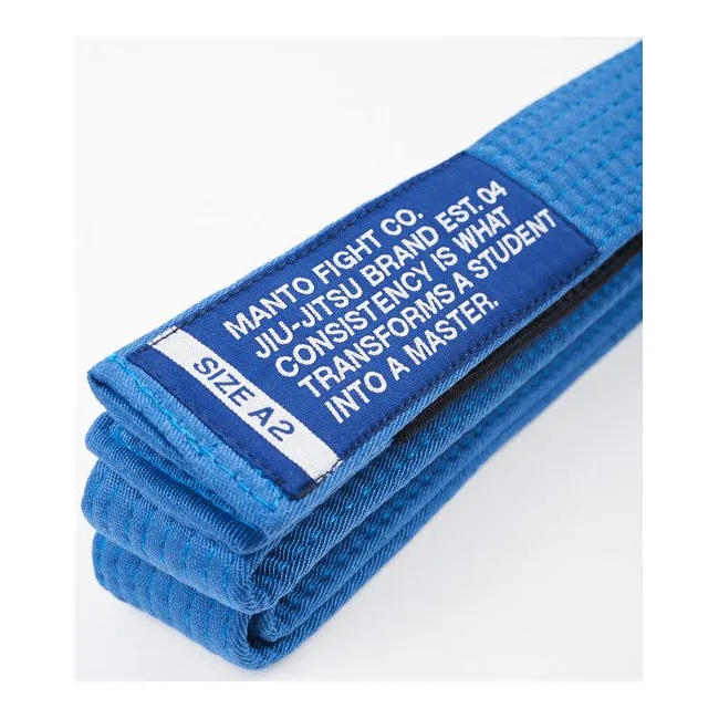 Пояс для кимоно MANTO MOTTO BJJ Belt Blue